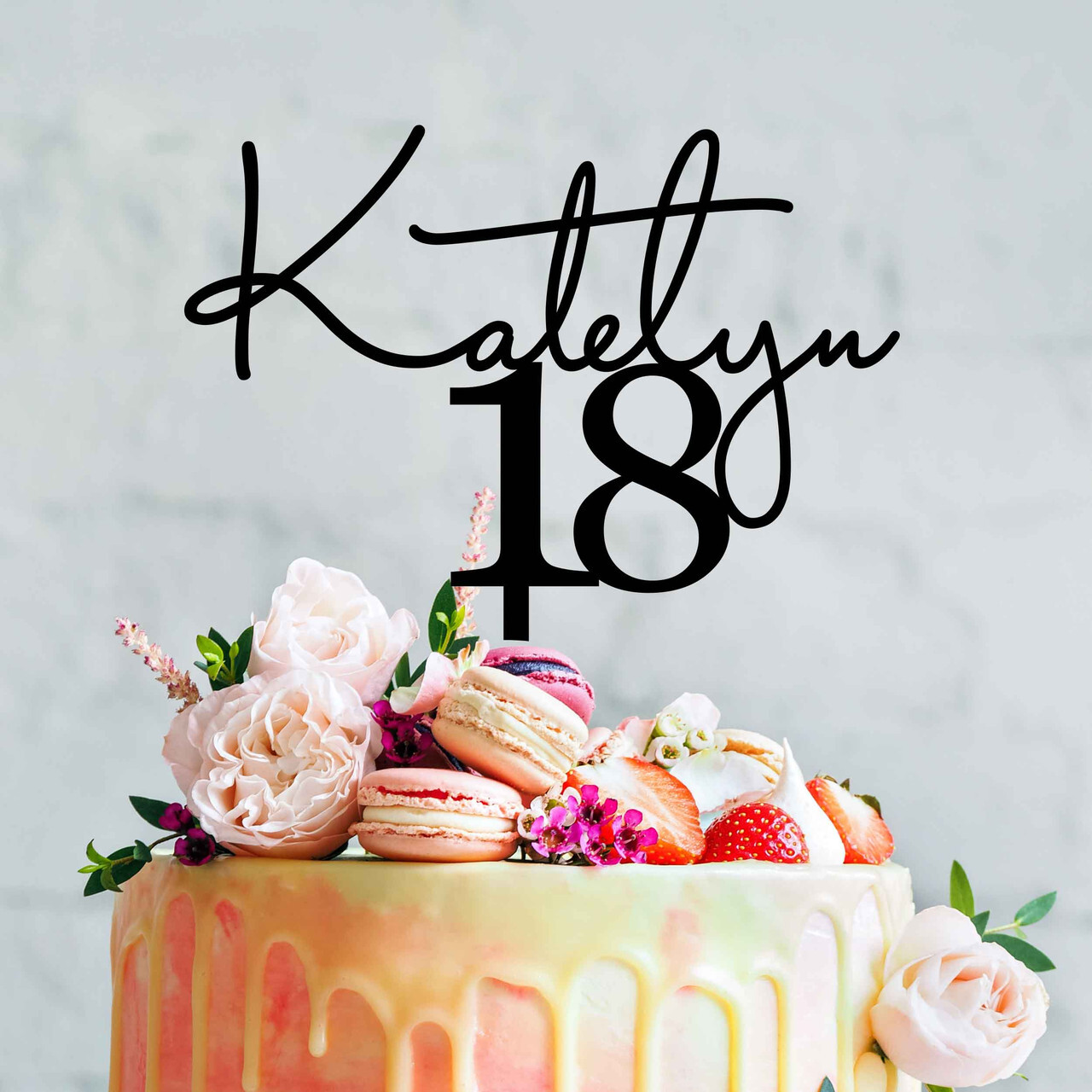 18 Birthday Cake Topper