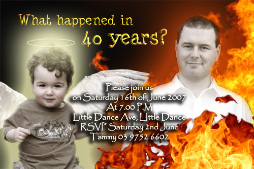 40th birthday invitation