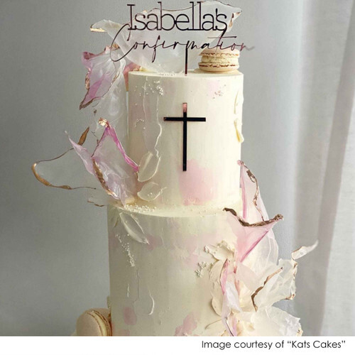 Confirmation cake topper