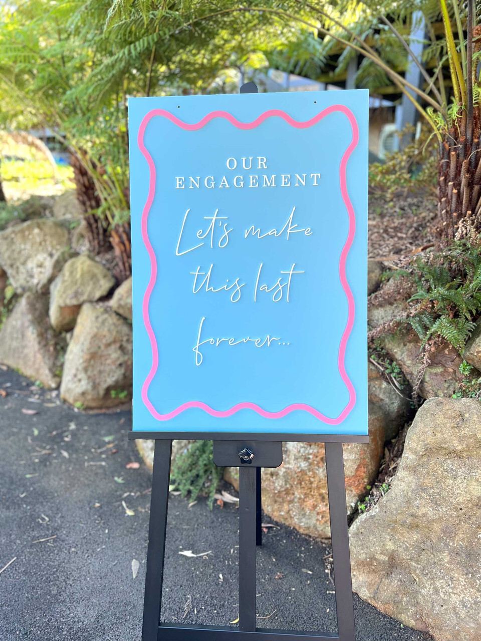 engagement party signage
