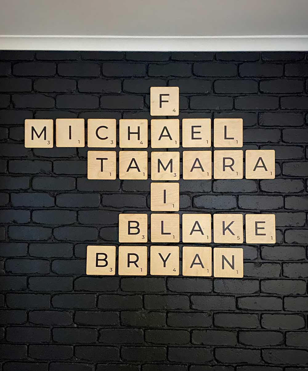 Family Scrabble Wall Tiles