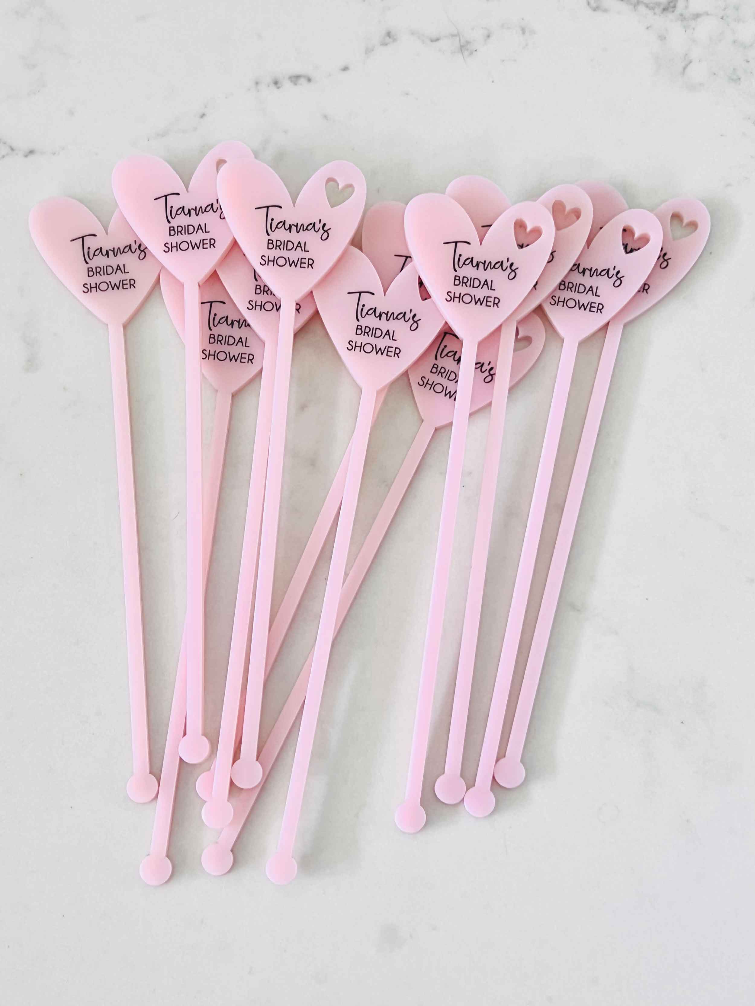 Heart Shaped Drink stirrers
