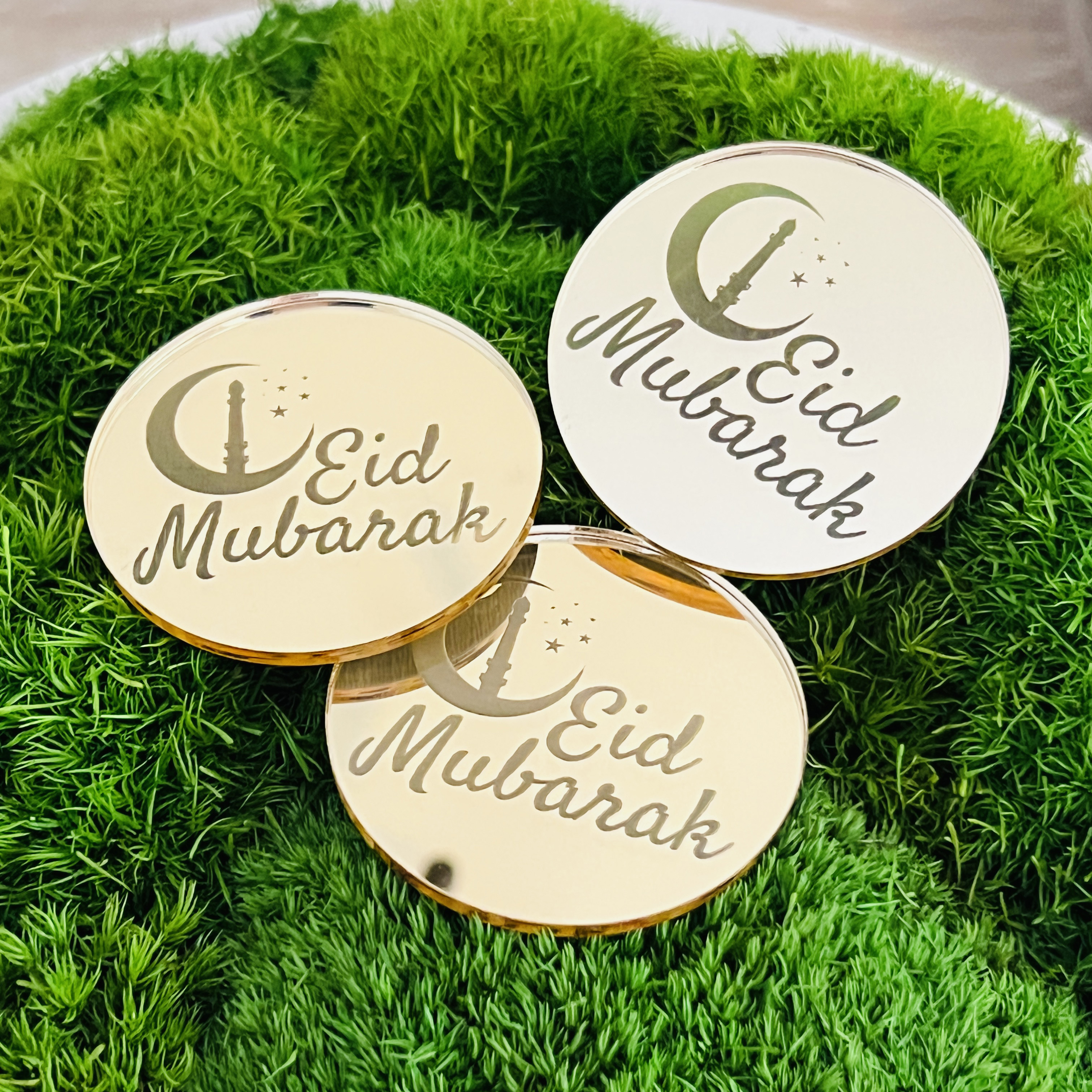 Eid Mubarak Cake Charms or Gift Tags