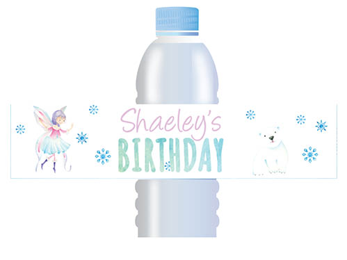 Fairy Leaves Waterbottle Label