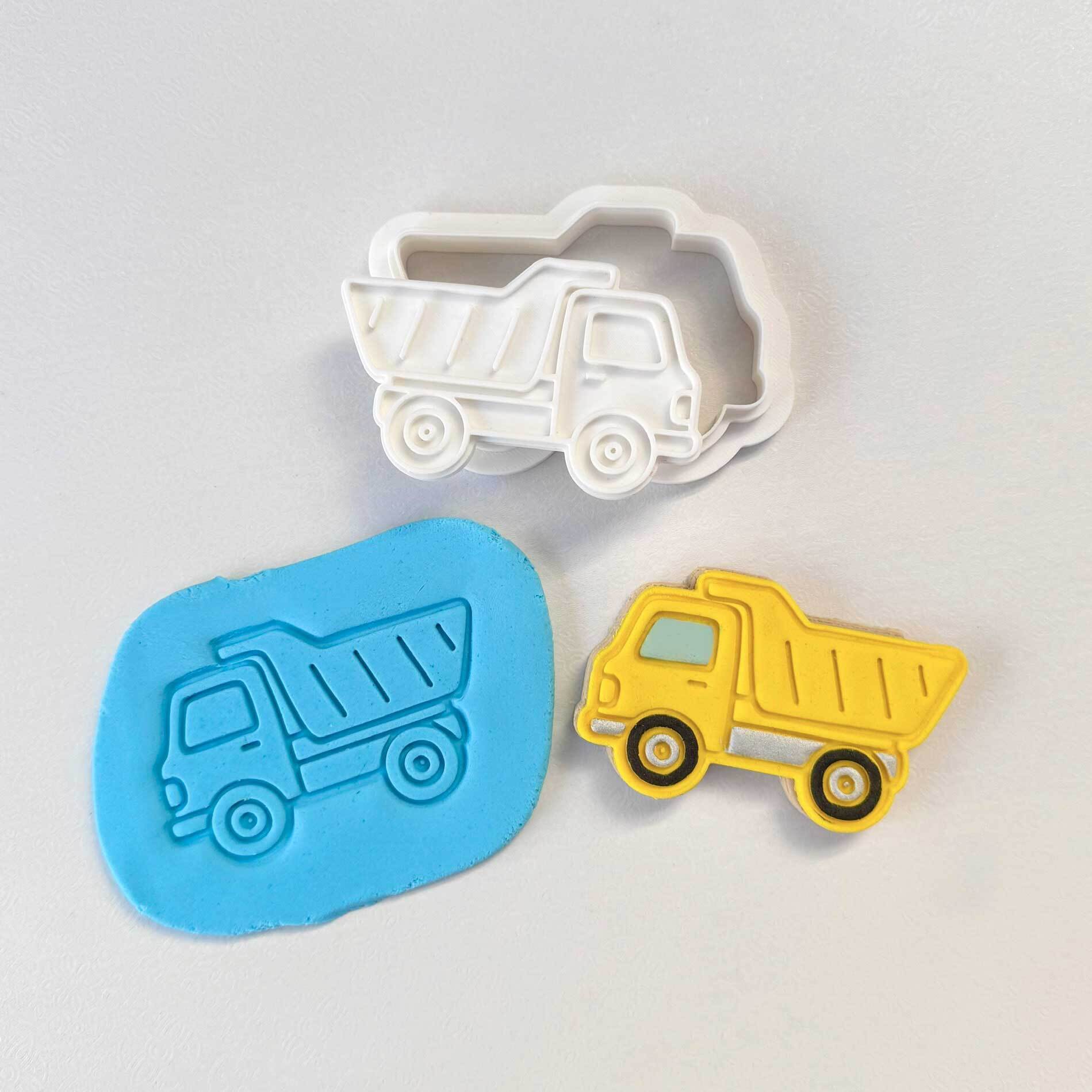 Tipper Truck Cookie Stamp and Cutter – Construction Theme