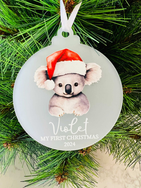 Where to Buy Personalised Christmas Decorations in Australia Koala Bauble
